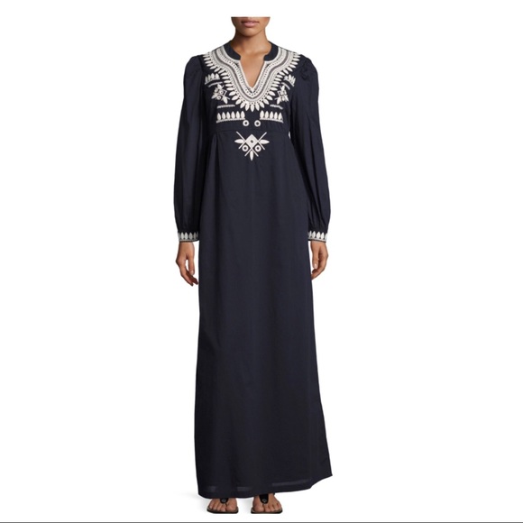 TORY BURCH COTTON VOILE MAXI DRESS - Picture 7 of 7